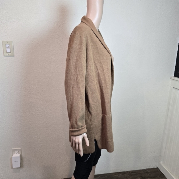 J.Crew Womens Sweater Cardigan Beige Size Large 100% Cotton - Picture 3 of 11